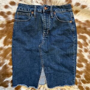 Madewell Blue Denim Skirt